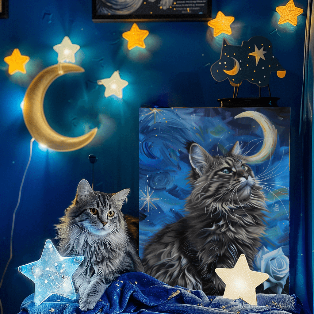 Van Gogh Art Style Pet Portrait - Image 2