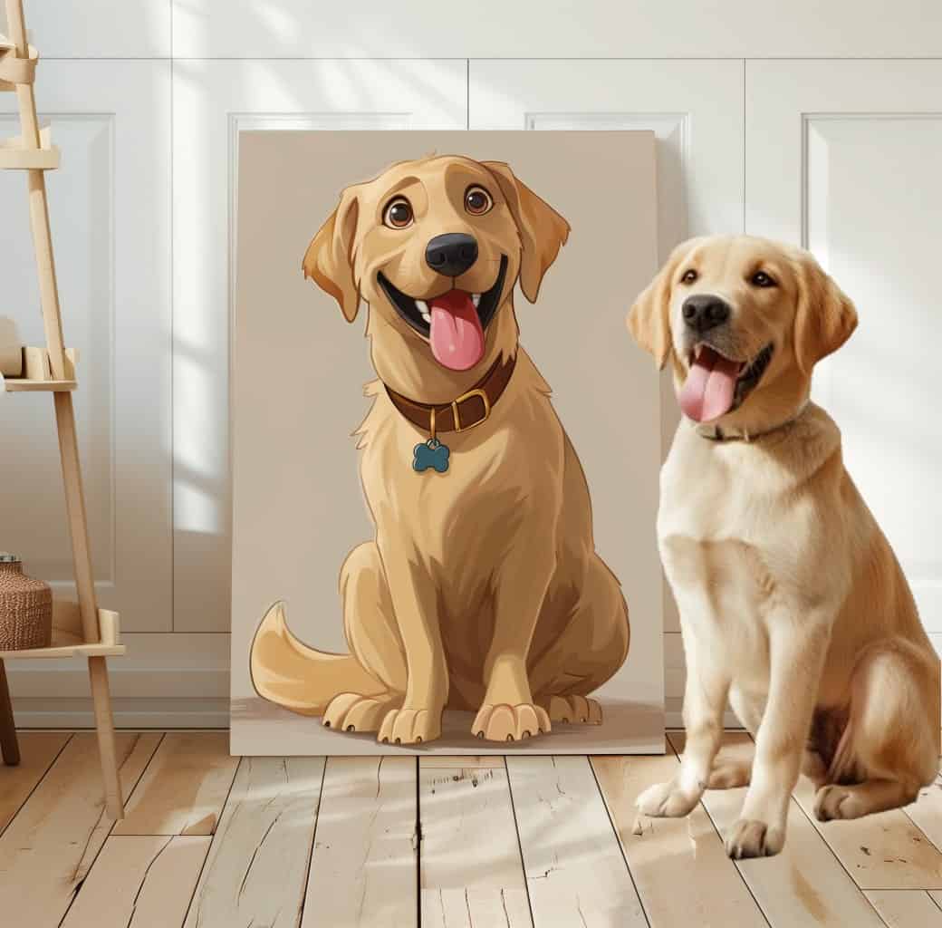 Cartoon Style Pet Portrait