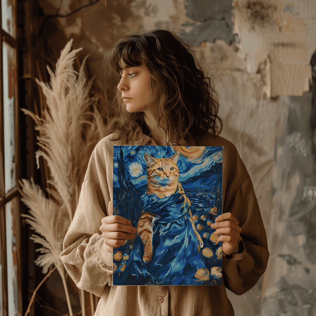 Van Gogh Art Style Pet Portrait - Image 3