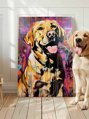 Grafitti Style Pet Portrait